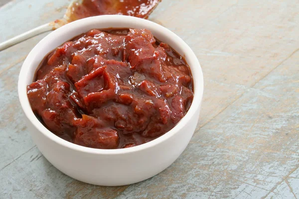 Chutney Augurk Relish Schotel — Stockfoto