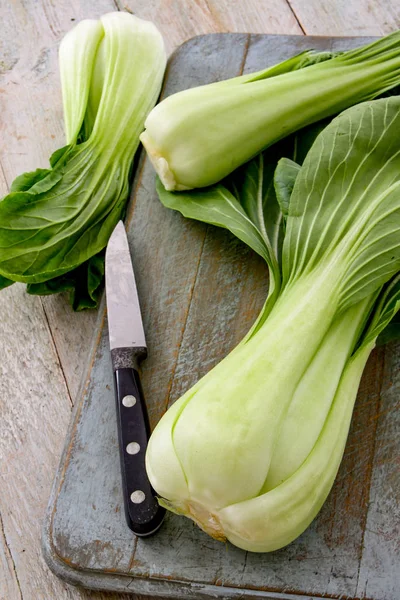 Hojas Frescas Ensalada Boc Choi — Foto de Stock