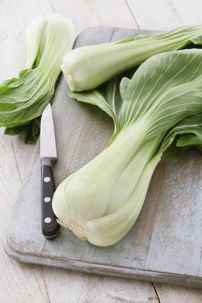 Preparar Pac Choi Vegetal —  Fotos de Stock