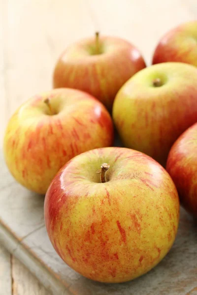 Preparazione Mele Fresche — Foto Stock