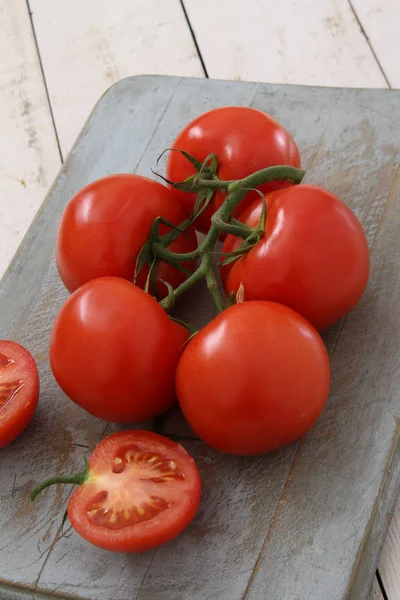 Verse Rijpe Tomaten Tafel — Stockfoto