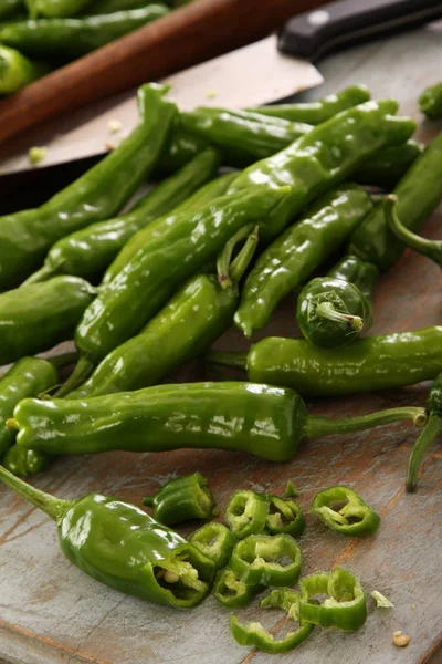 Chiles Verdes Frescos — Foto de Stock