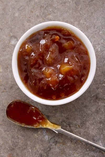 Chutney Salamoia Gusto Piatto — Foto Stock