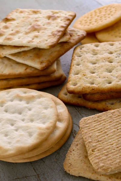 Печенье Сыром Крекеры — стоковое фото