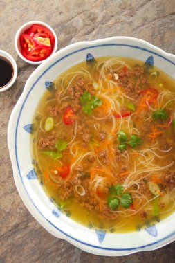 Geleneksel Çince Yuk toplamı yuk toplamı şehriye çorba