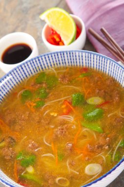 Geleneksel Çince Yuk toplamı yuk toplamı şehriye çorba