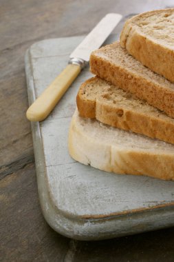 dilimlenmiş ekmek seçimi yakın çekim