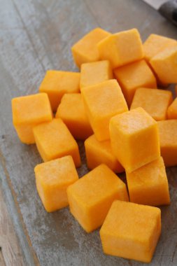 taze sağlıklı butternut hazırlanıyor