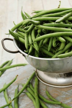 güzel yeşil fasulye hazırlama