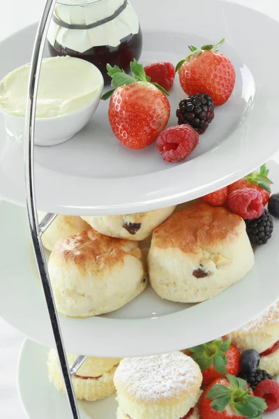 Traditional Afternoon Tea Selection — Stock Photo, Image