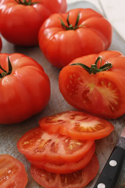 Dojrzałe Wołowiny Świeży Pomidor — Zdjęcie stockowe