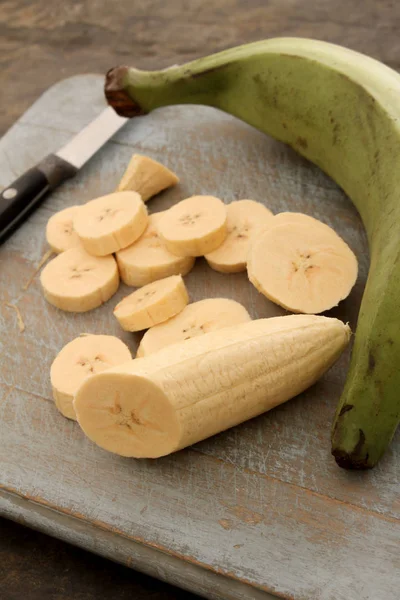 Voorbereiding Van Weegbree Groenten Tafel — Stockfoto