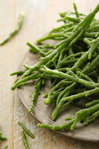 Preparar Samphire Fresco Mesa —  Fotos de Stock