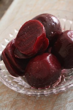 taze sağlıklı beetroots hazırlanıyor