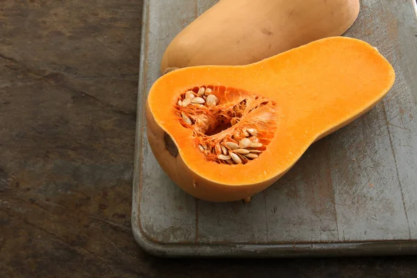 Bereiden Van Verse Gezonde Butternut — Stockfoto