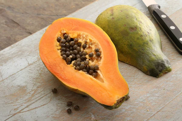 Rijpe Papaya Van Gezond Fruit — Stockfoto