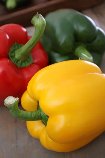 Bereiden Van Verse Pepers Tafel — Stockfoto