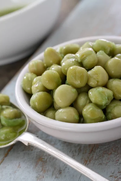 Guisantes Grasa Médula Preparada Tazón — Foto de Stock