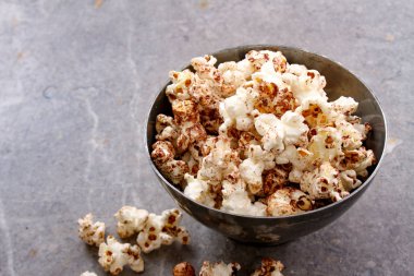 kase taze patlamış mısır snack