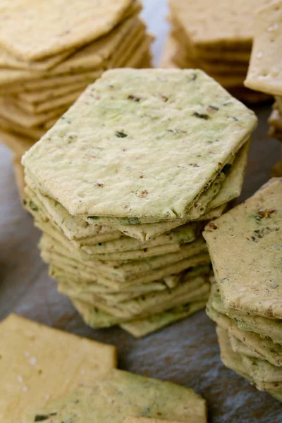 stock image tasty baked cheese biscuits