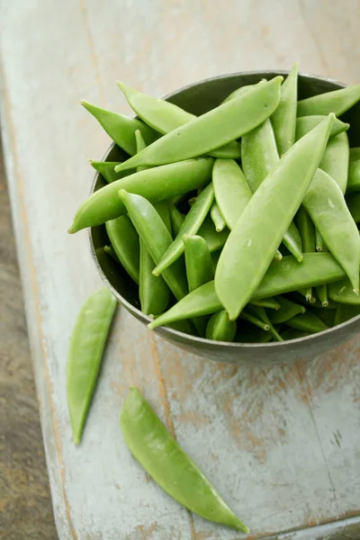 Zuckererbsen Schoten — Stockfoto