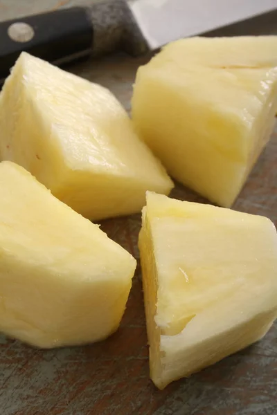 Prepared Healthy Pineapple Segments — Stock Photo, Image