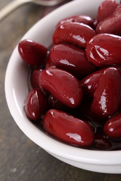 Red Kidney Beans White Dish — Stock Photo, Image