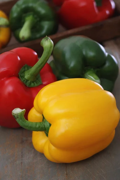 Bereiden Van Verse Pepers Tafel — Stockfoto