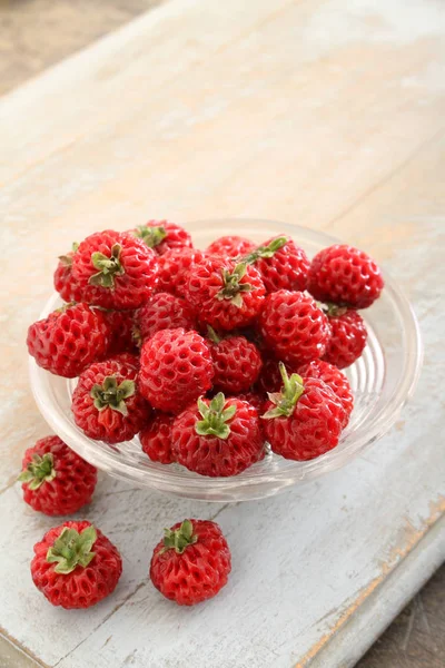 Strasberry Híbrido Fruta Prato — Fotografia de Stock