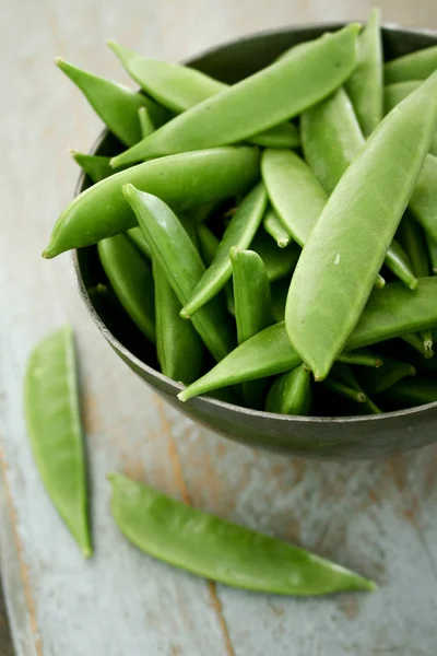 Zuckererbsen Schoten — Stockfoto