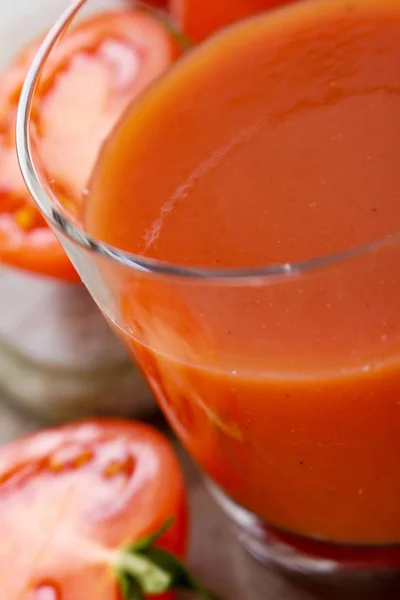 Hacer Jugo Tomate Fresco — Foto de Stock