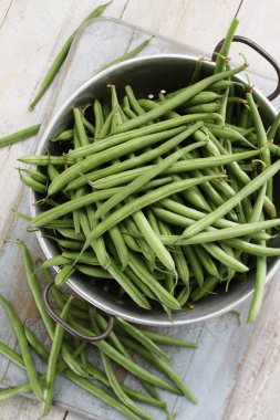 güzel yeşil fasulye hazırlama