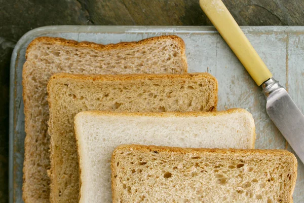 Sliced Bread Selection Close — Stock Photo, Image