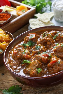 Geleneksel Hint köri yemek