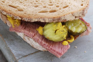 taze lezzetli yapılan sandviç