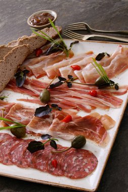 sağlıklı parmak gıda mezeler tapas seçimi