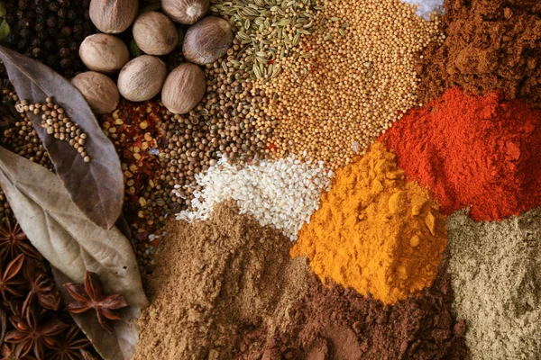Fresh Dried Mixed Spices — Stock Photo, Image
