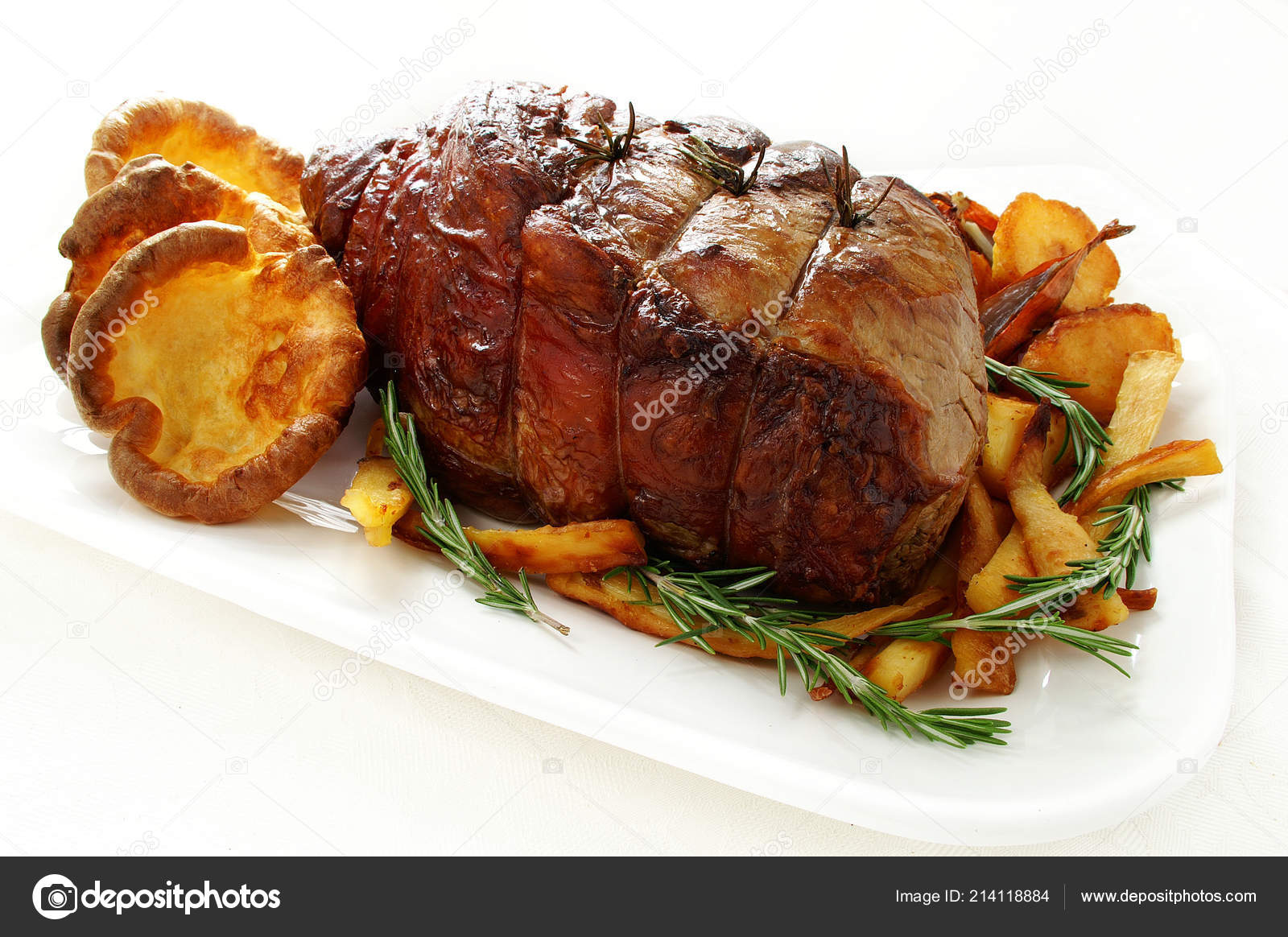 Cooked Roast Beef Joint Stock Photo by ©neillangan 214118884