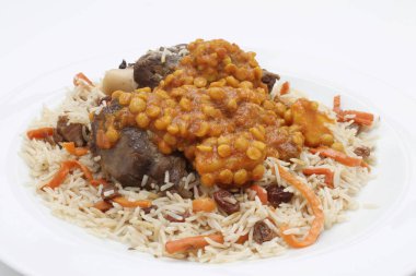 Afgan kuzu Kabuli pulao pilav