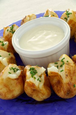 Mini patates meze pişmiş