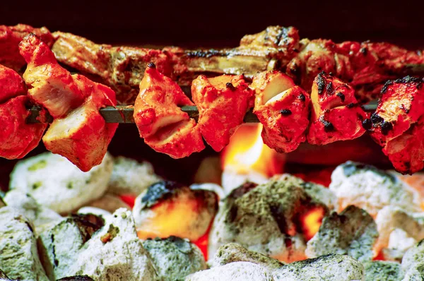 Традиционная Вкусная Курица Тикка — стоковое фото