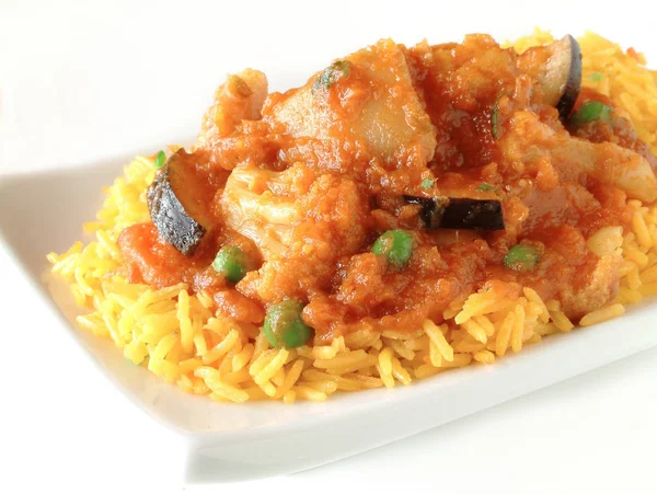 Curry Légumes Indiens Frais Savoureux — Photo
