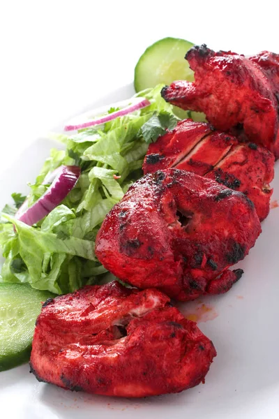 Pollo Indiano Tikka Con Verdure — Foto Stock