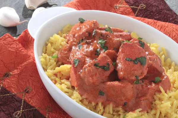 geleneksel Hint köri yemek kaplama