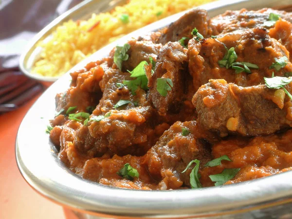 Traditionelle Indische Currymahlzeit — Stockfoto