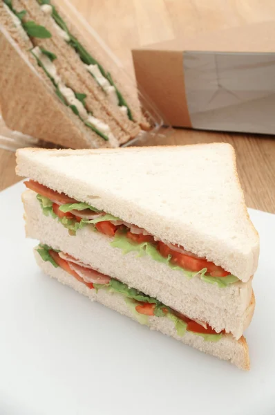 Tasty Fresh Made Sandwiches — Stock Photo, Image