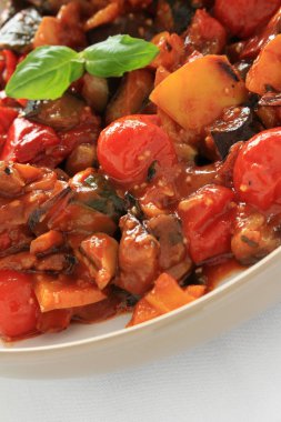 sağlıklı karışık kavrulmuş sebze