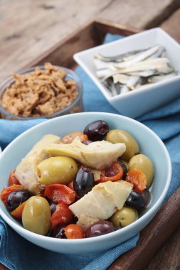 sağlıklı parmak gıda mezeler tapas seçimi
