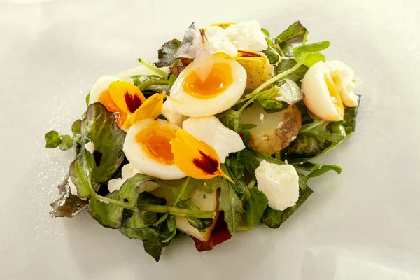 Kwartel Ham Salade — Stockfoto