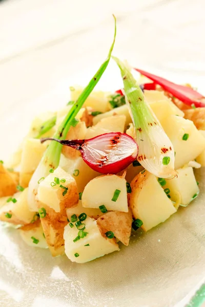 Healthy Potato Salad Table — Stock Photo, Image